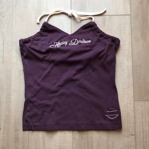 Harley Davidson Purple Halter Top